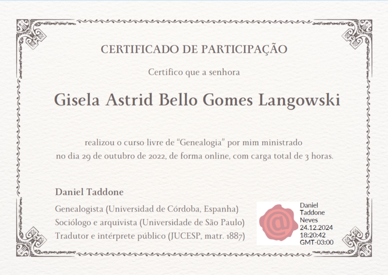 Curso Daniel Taddone